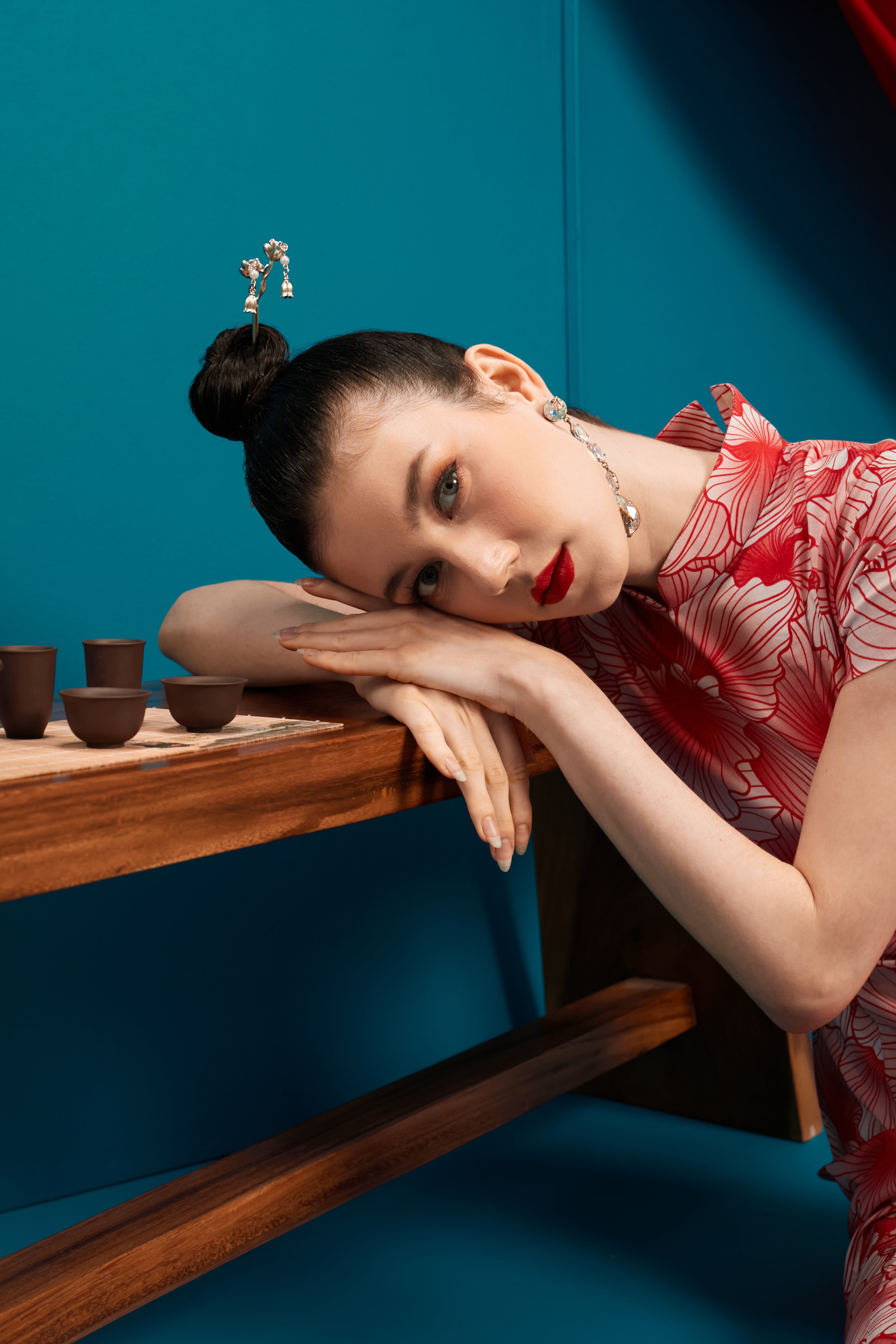 ORCHID Mermaid Cheongsam Dress