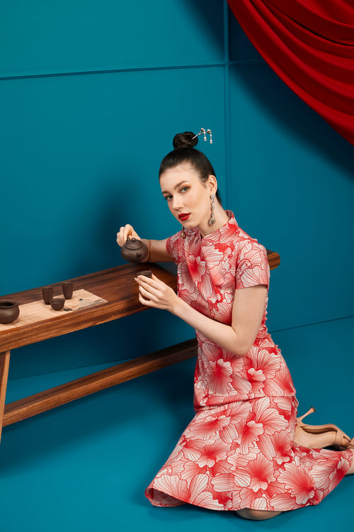 ORCHID Mermaid Cheongsam Dress
