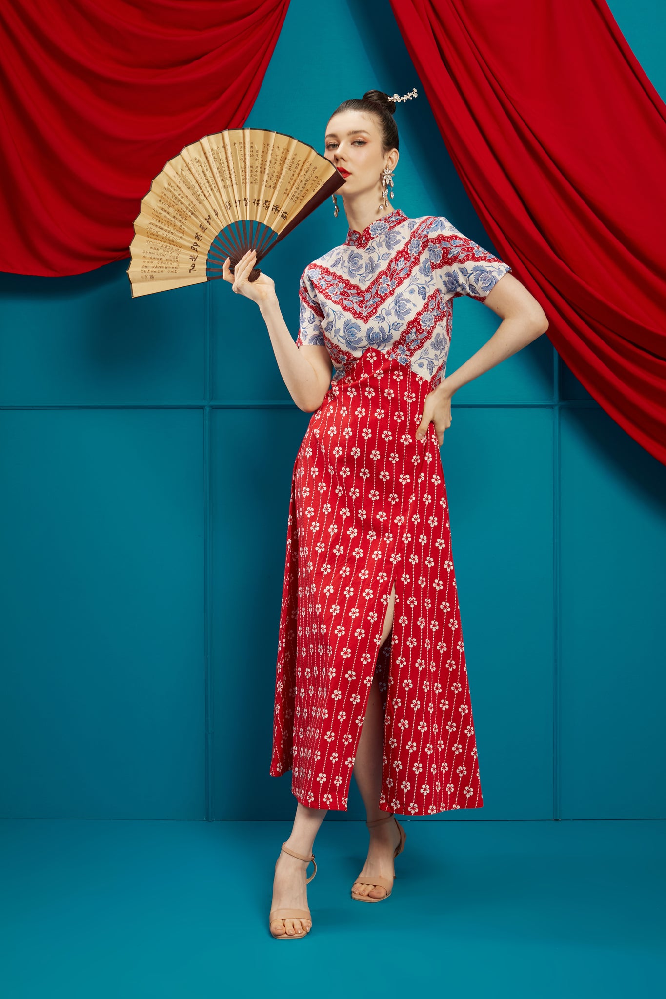 BATIK TULIS Harmony Cheongsam Dress