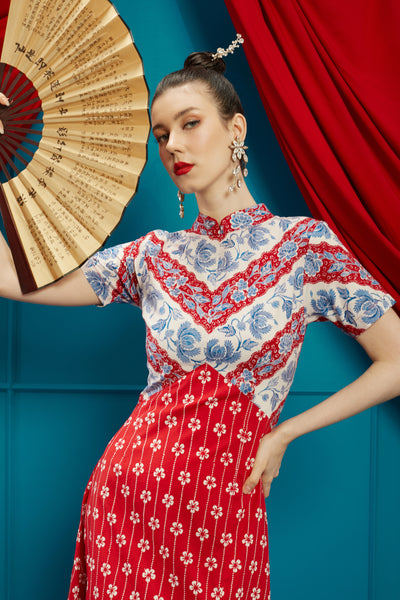 BATIK TULIS Harmony Cheongsam Dress