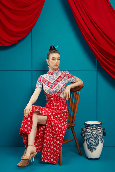 BATIK TULIS Harmony Cheongsam Dress