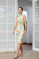 MAGNIFIQUE Yellow Cheongsam Dress
