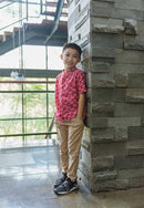 PEACOCK Red Boy Batik Shirt