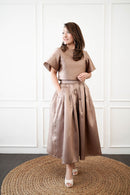 BRONZE Sleeve Crop Top
