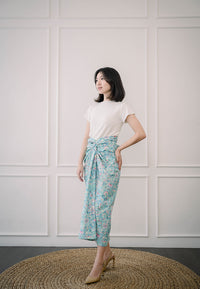 CHINESE FLORAL Sarong Skirt