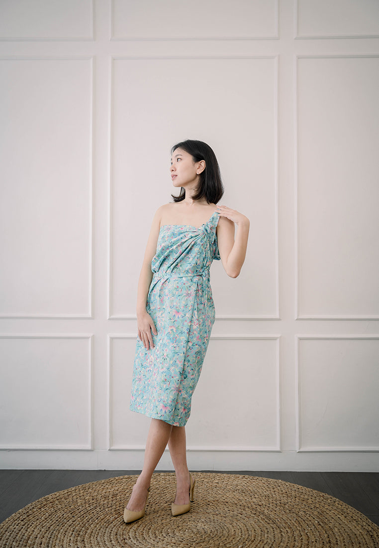 CHINESE FLORAL Sarong Skirt