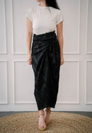 3D Tenun Black Sarong Skirt