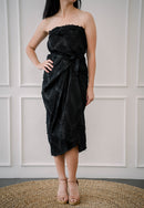 3D Tenun Black Sarong Skirt