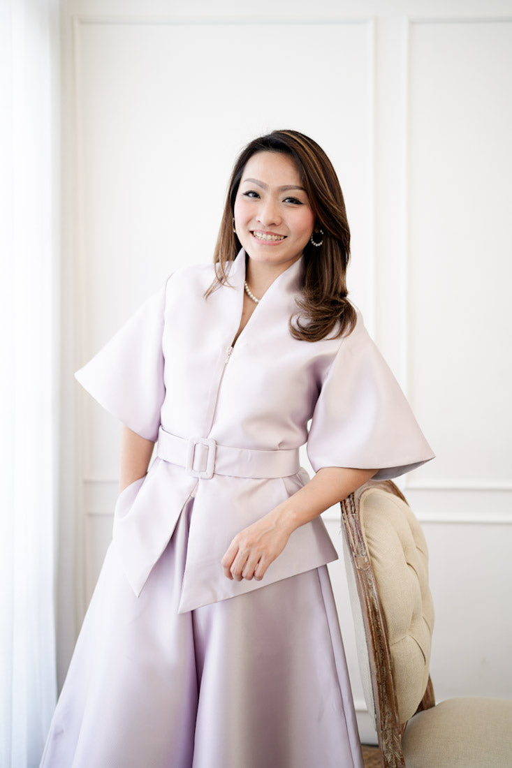 SILVER GREY Kebaya Jacket