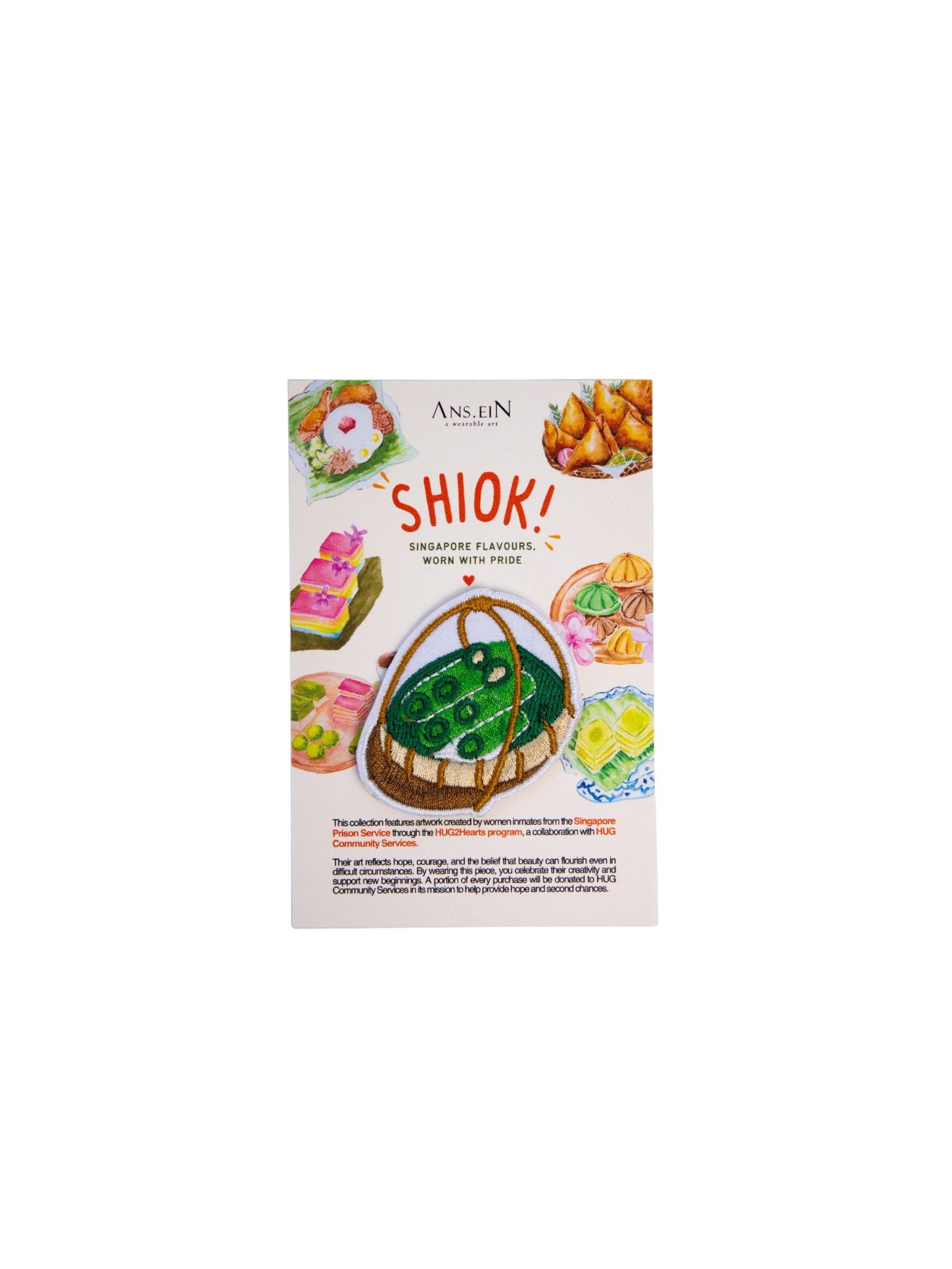 SHIOK! Embroidery Patch