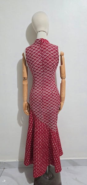 #13 CLOUD Red Mermaid Dress - S #SS