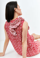 TWINKLING STARS Ruffles Batik A-Line Cheongsam Dress
