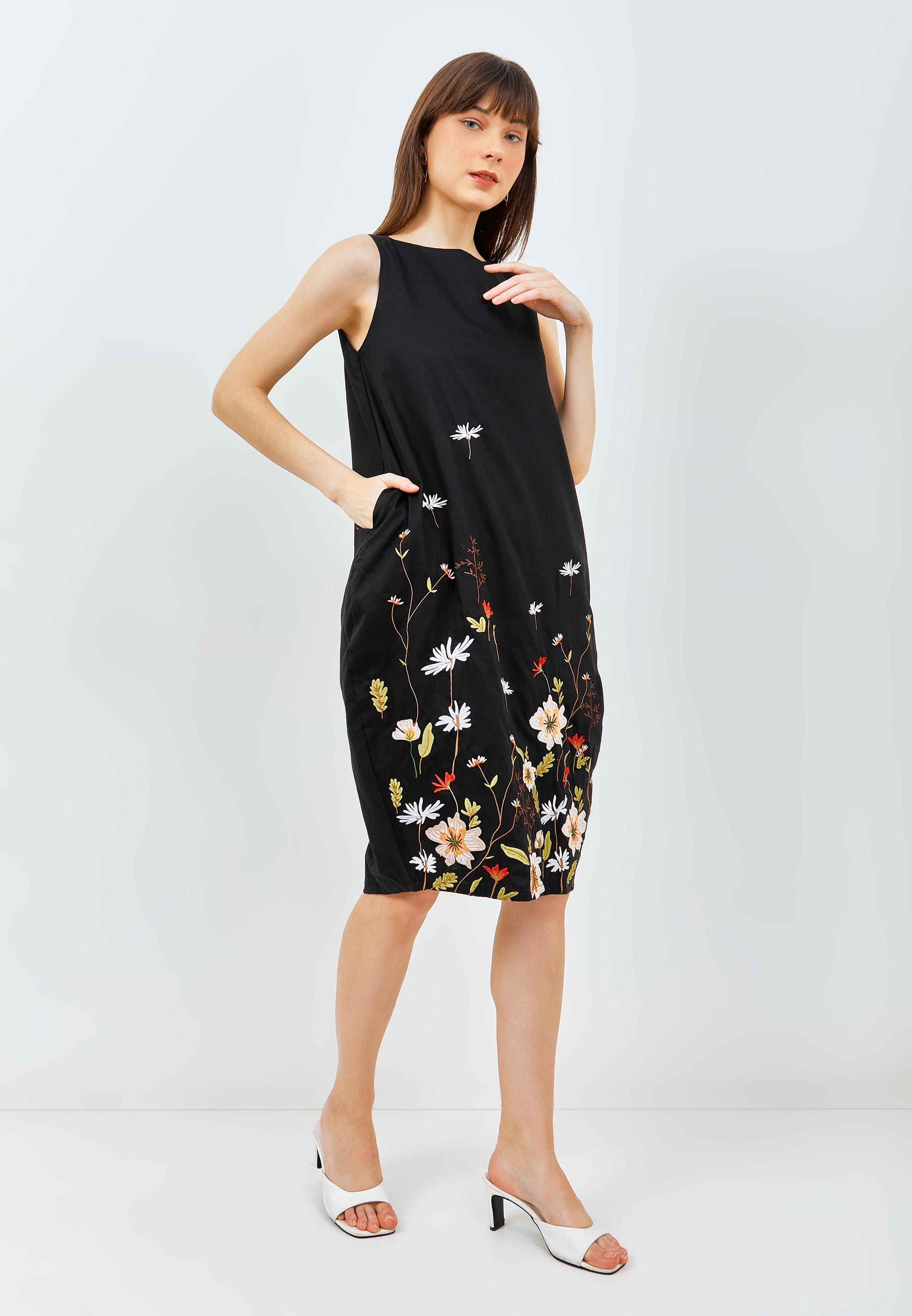 SECRET GARDEN Black Tulip Dress