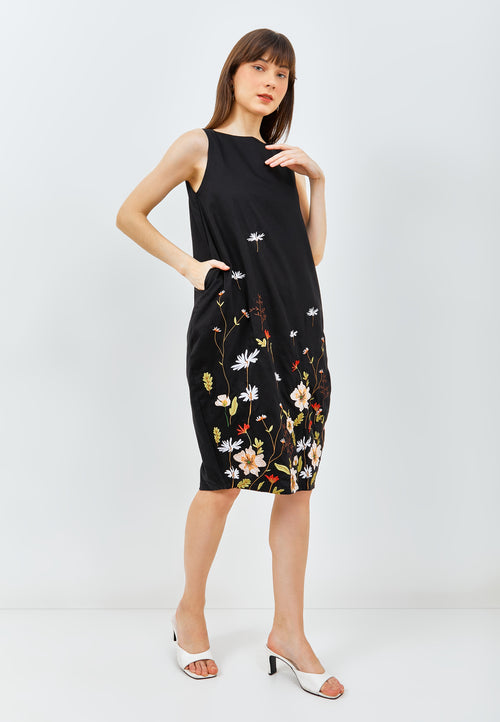 SECRET GARDEN Black Tulip Dress