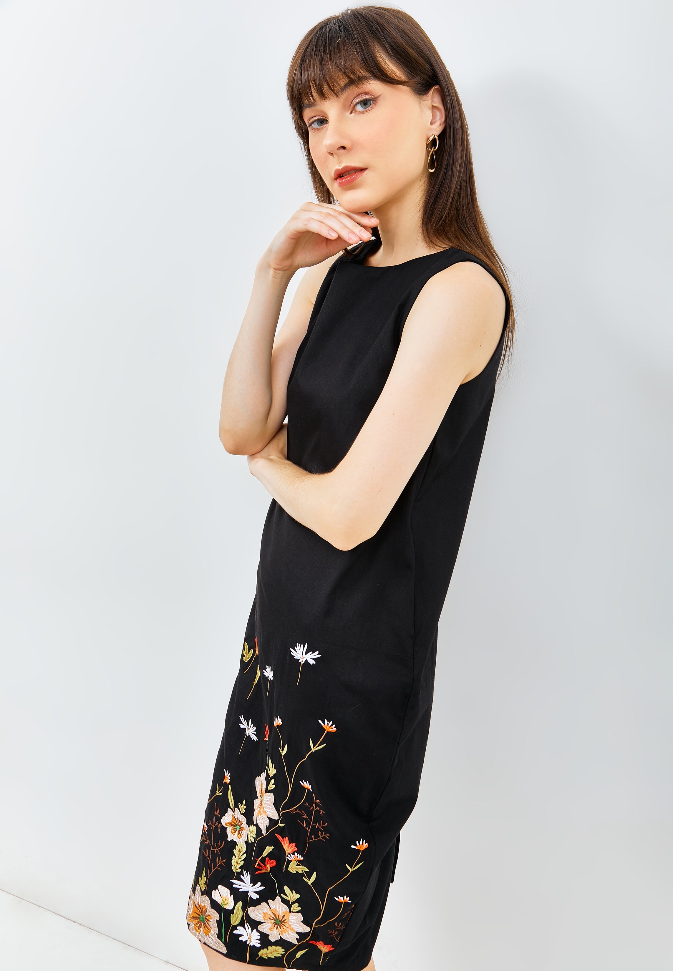 SECRET GARDEN Black Tulip Dress