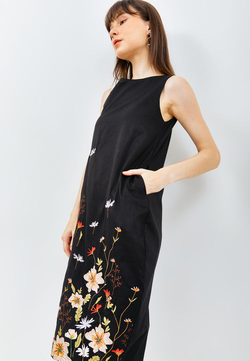 SECRET GARDEN Black Tulip Dress