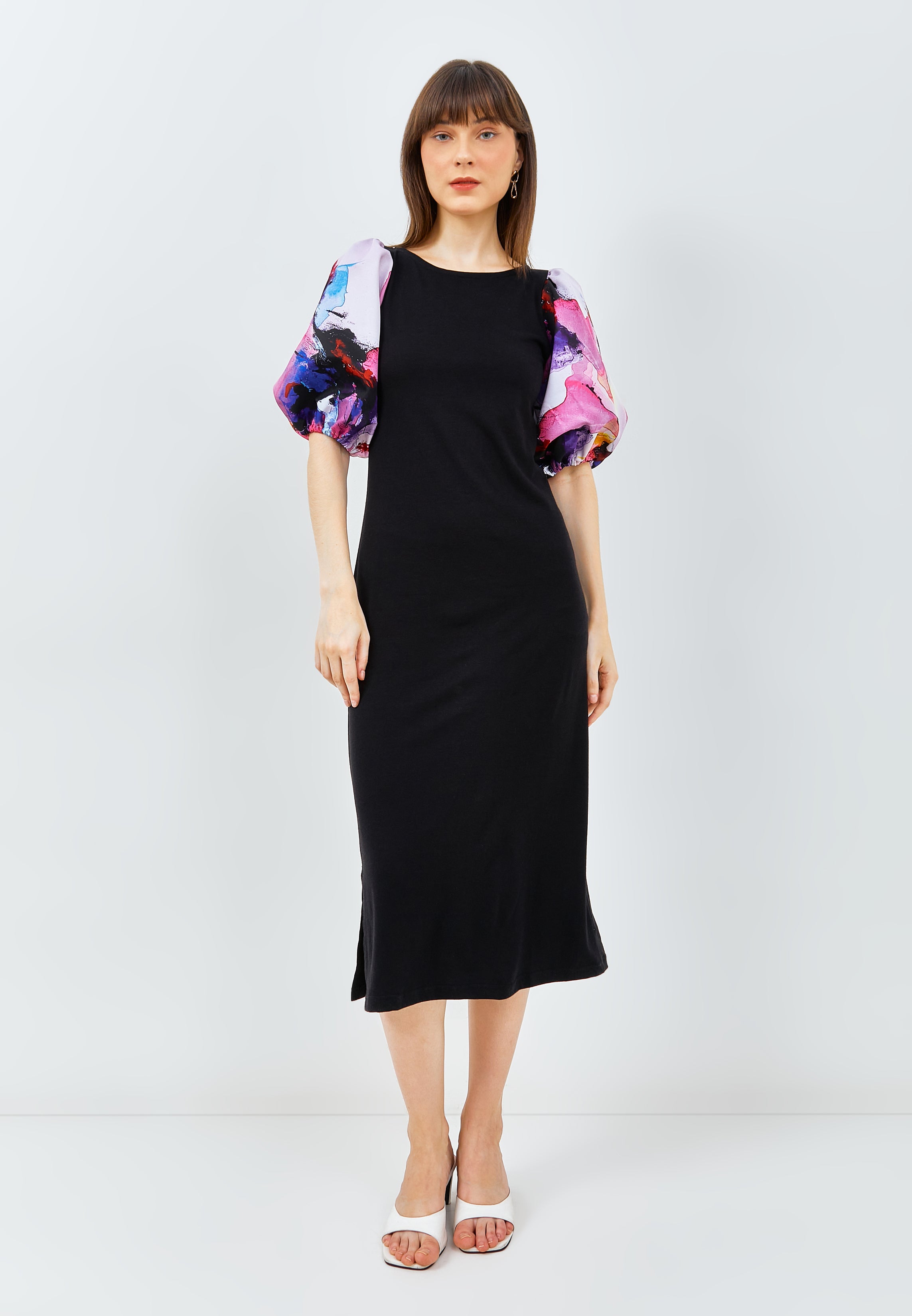 RIPPLE Puff Sleeve Dress