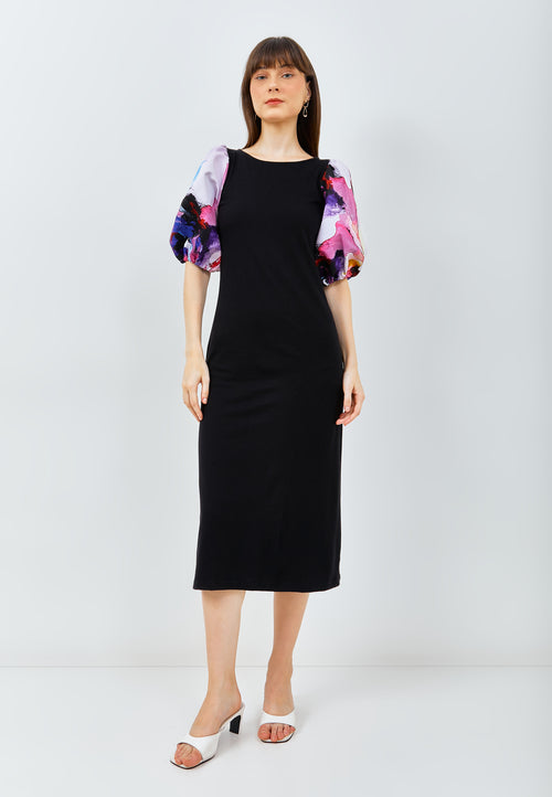 RIPPLE Puff Sleeve Dress