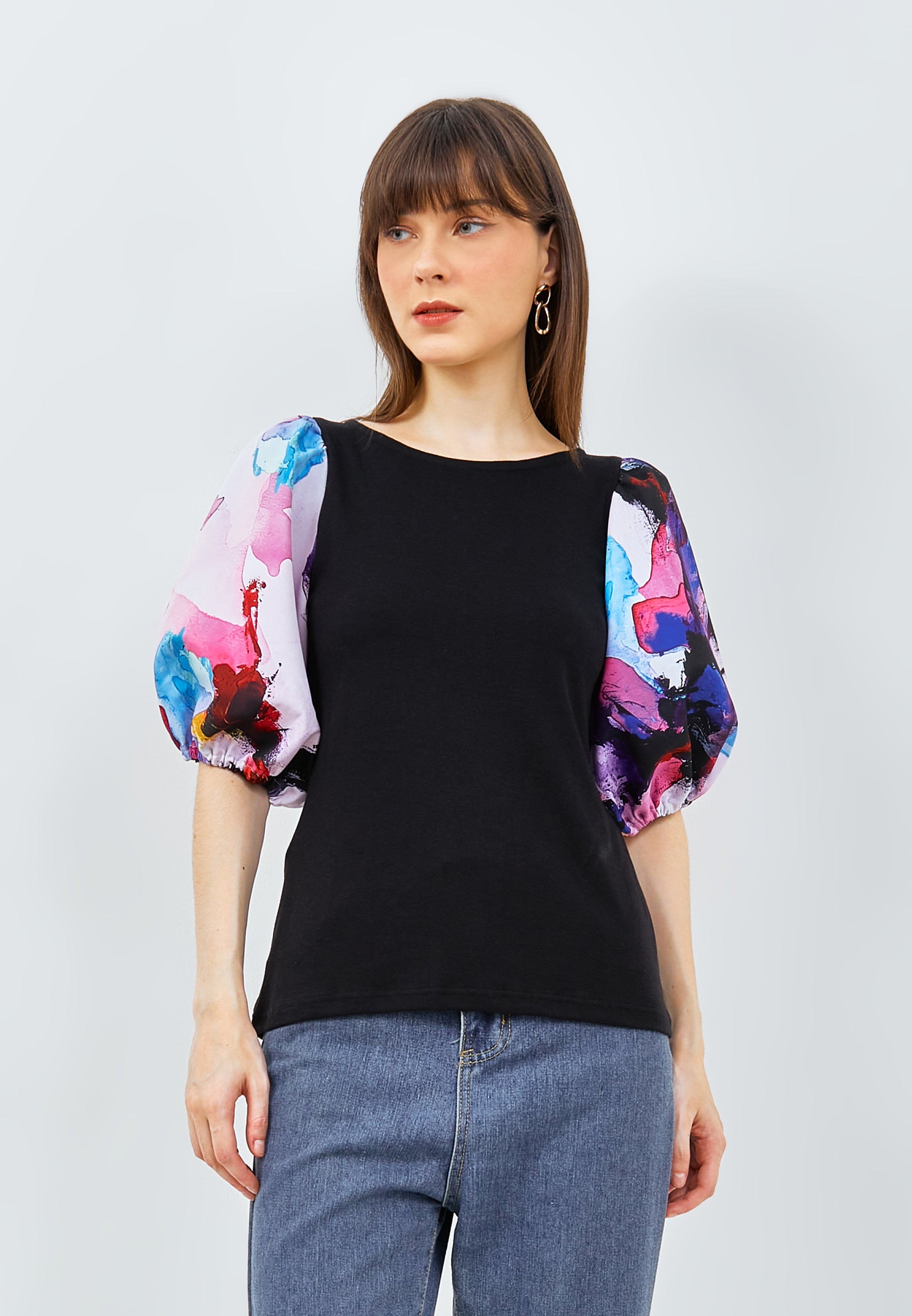 RIPPLE Puff Sleeve Top