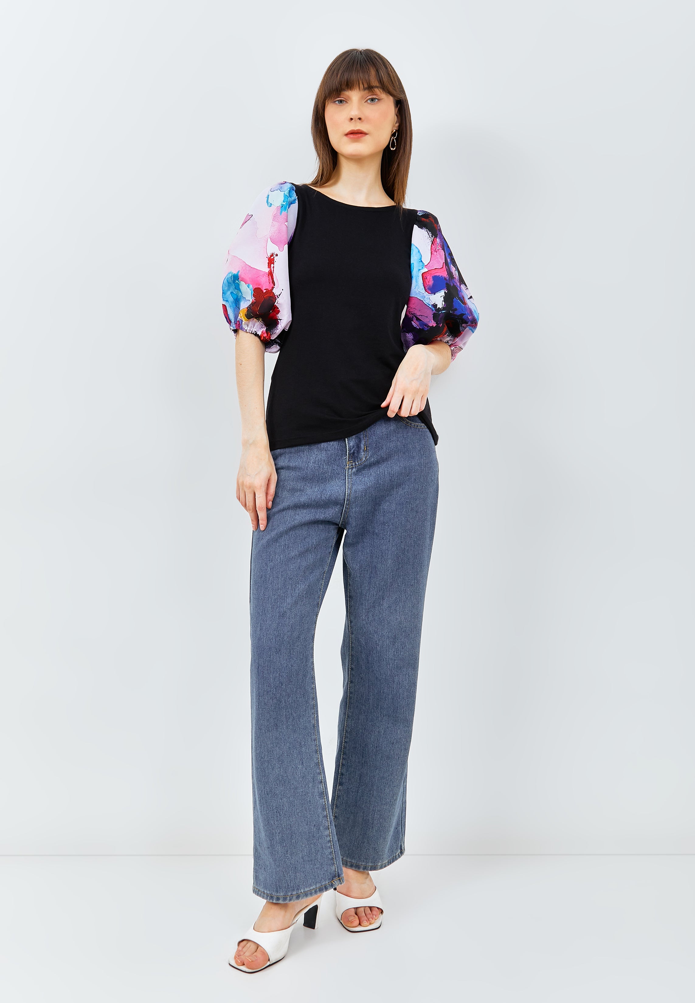 RIPPLE Puff Sleeve Top