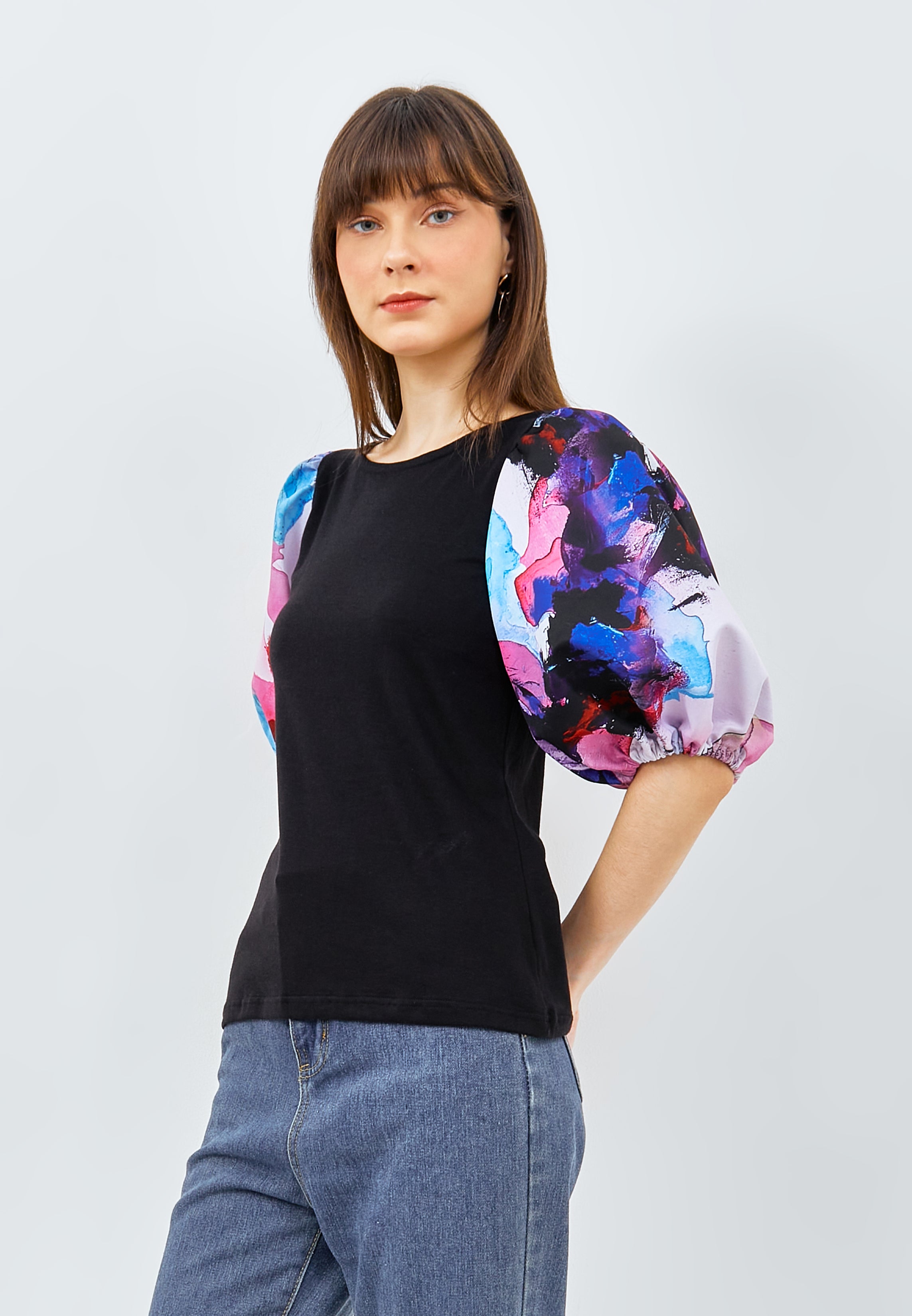 RIPPLE Puff Sleeve Top