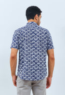 PEACOCK Navy Man Batik Shirt