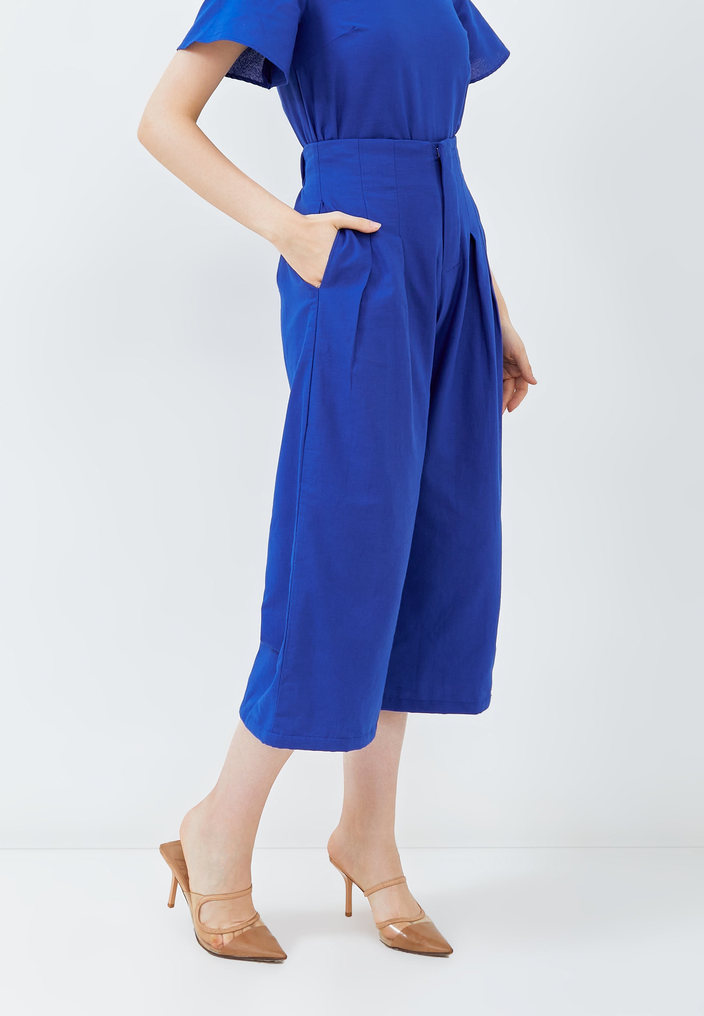 Linen High Waist Pants