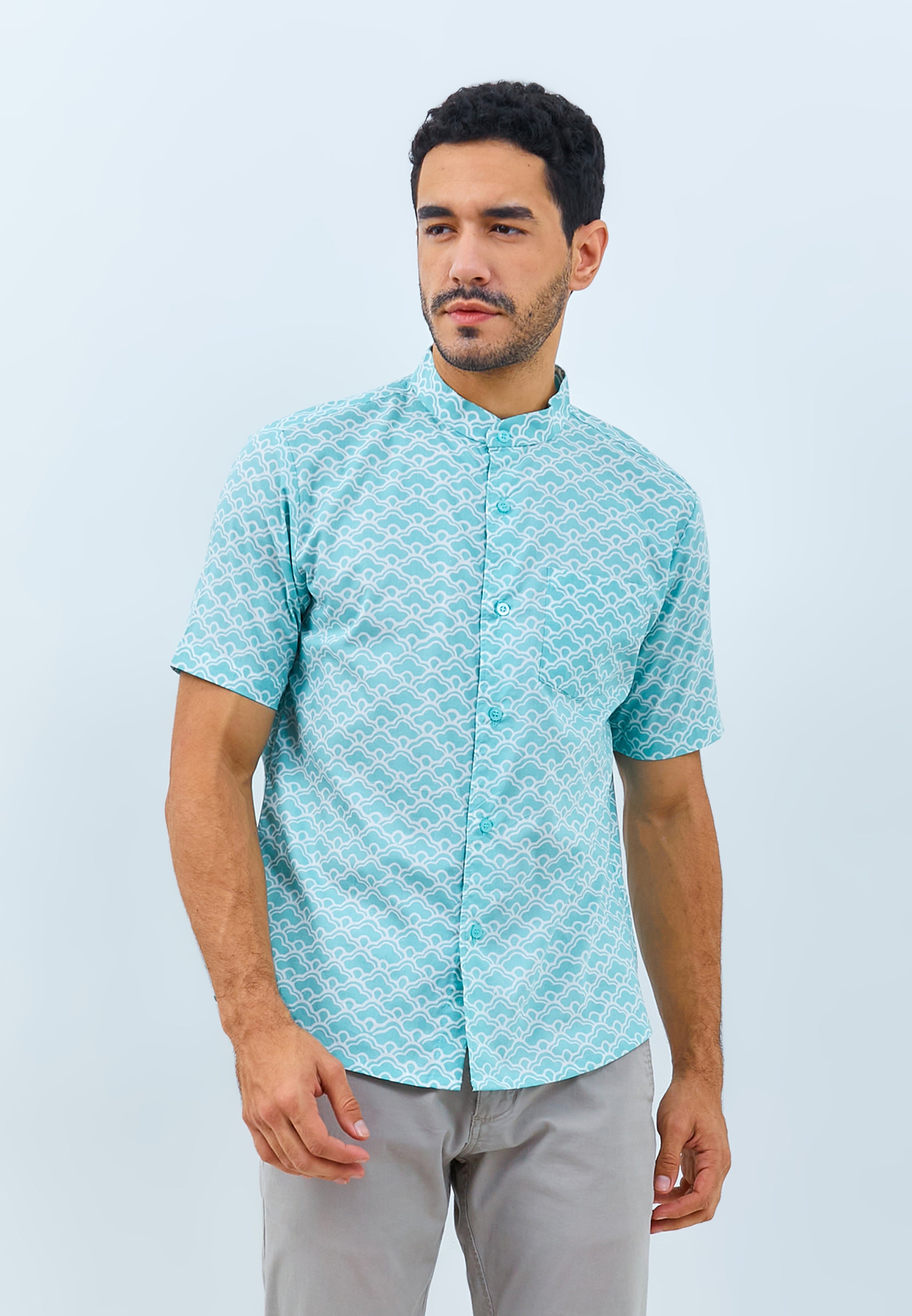 CLOUD Mint Man Batik Shirt