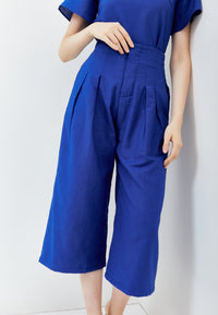 Linen High Waist Pants