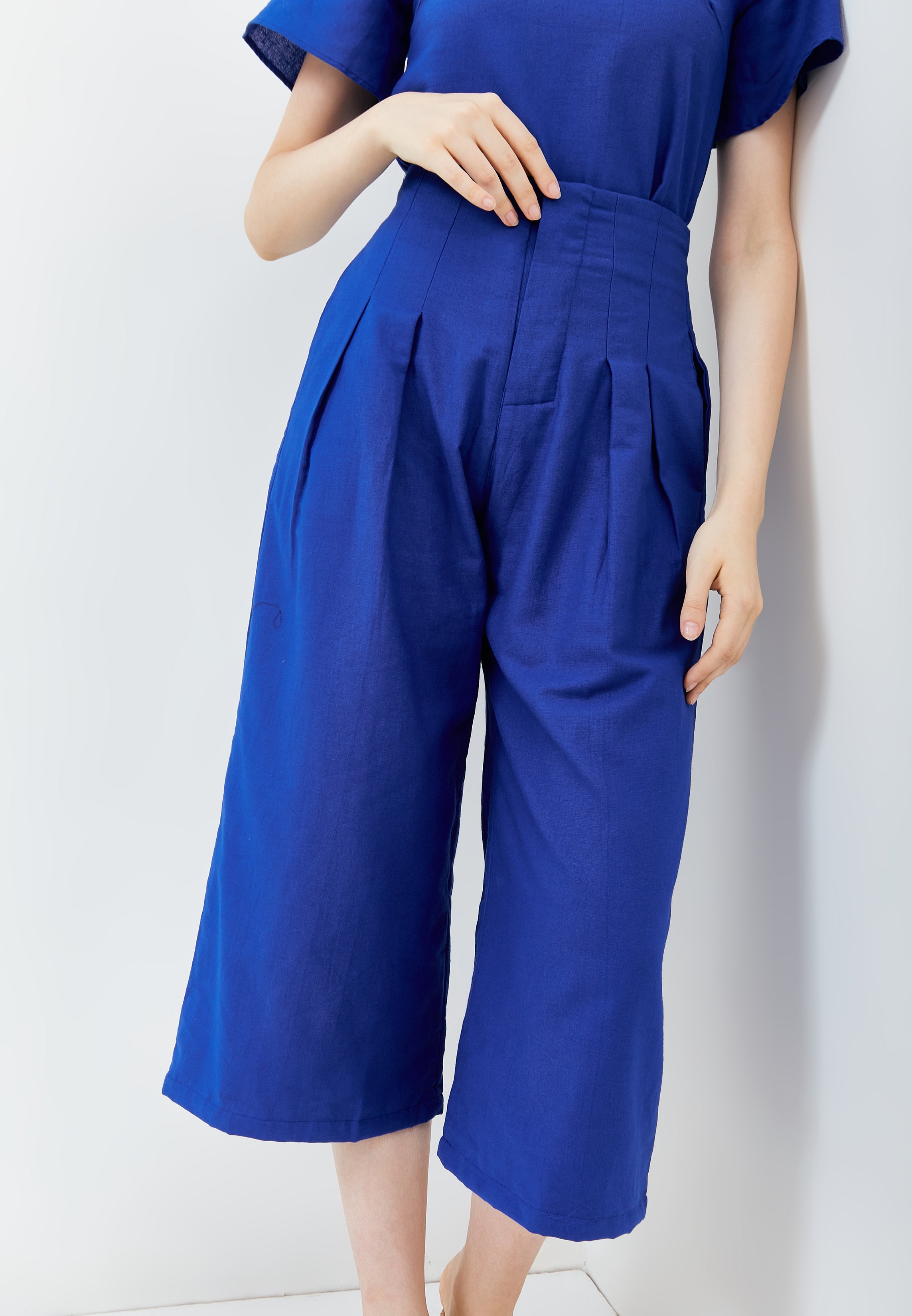 Linen High Waist Pants
