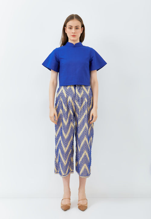 3D Tenun High Waist Pants