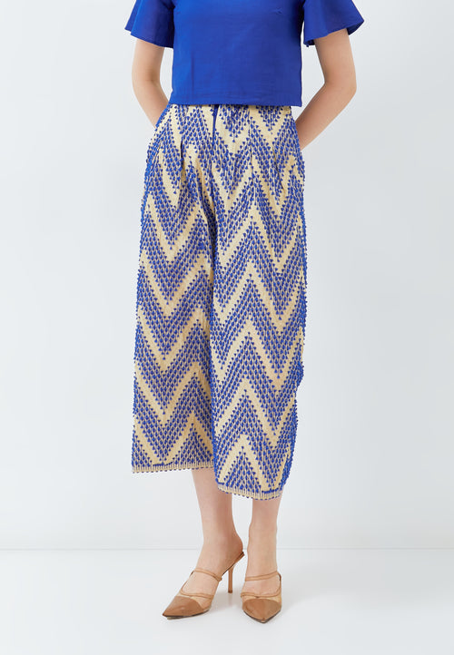 3D Tenun High Waist Pants