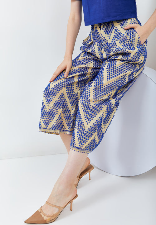 3D Tenun High Waist Pants