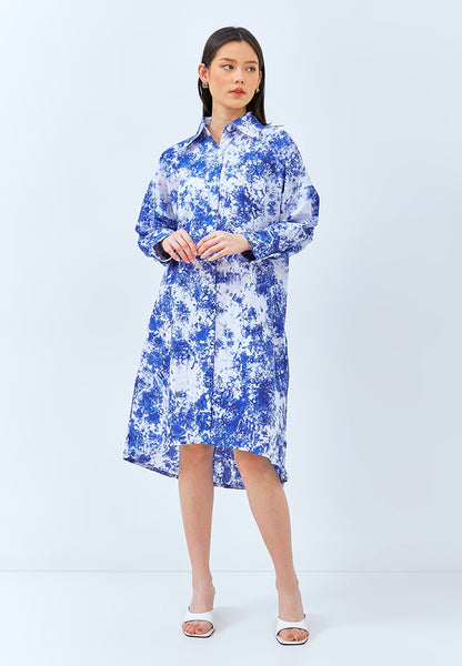 BLUE GALAXY Shirt Dress