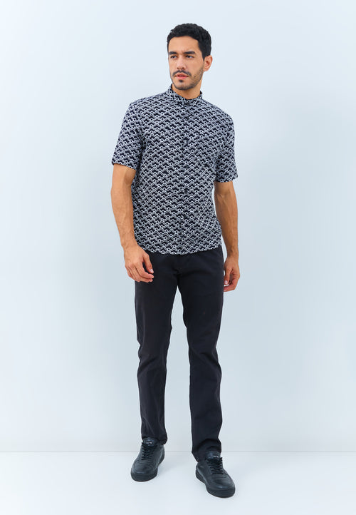 CLOUD Black Man Batik Shirt