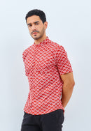 CLOUD Red Man Batik Shirt