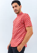 CLOUD Red Man Batik Shirt