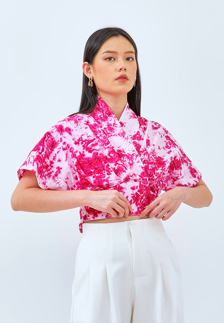 PINK GALAXY Wrap Top
