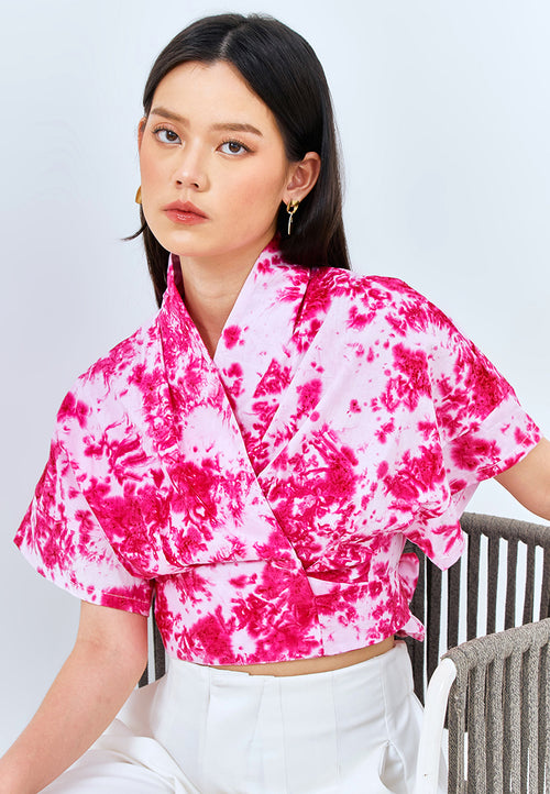 PINK GALAXY Wrap Top