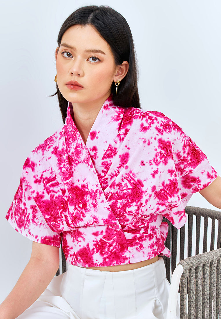 PINK GALAXY Wrap Top