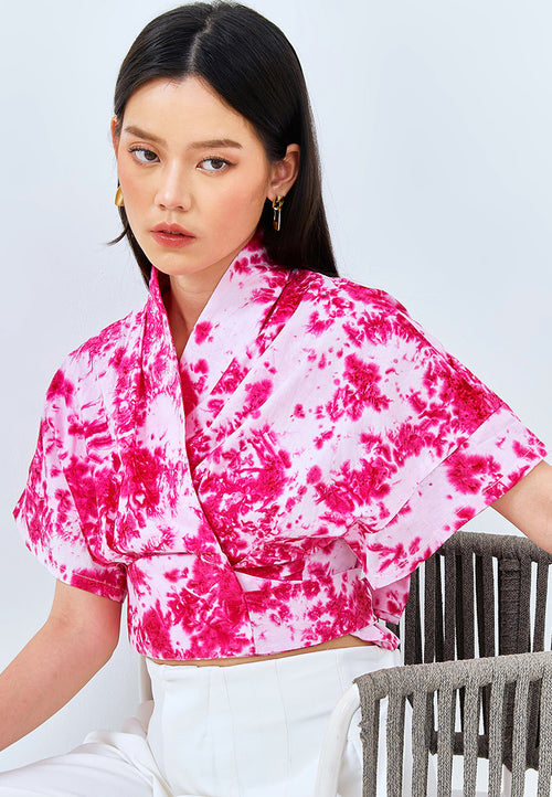 PINK GALAXY Wrap Top