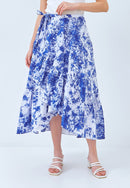 BLUE GALAXY Wrap Skirt