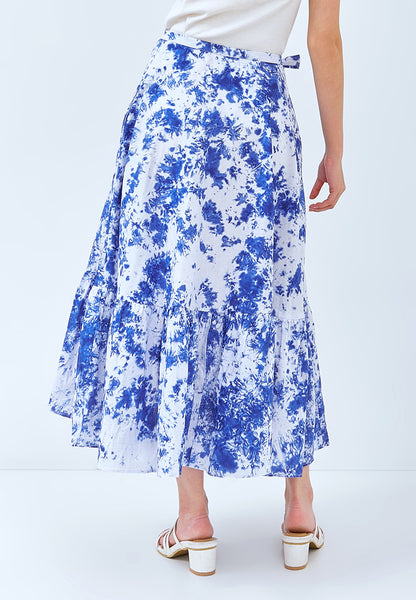 BLUE GALAXY Wrap Skirt