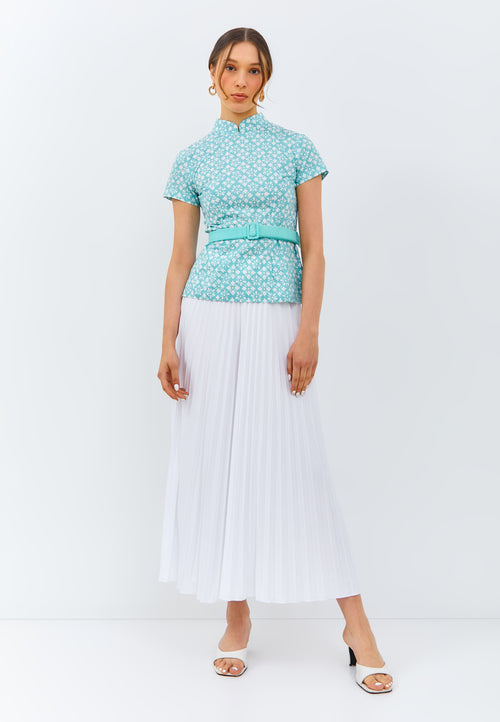 STARS Mint Batik Sleeve Cheongsam Top