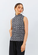STARS Black Batik Cheongsam Top