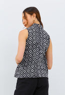 STARS Black Batik Cheongsam Top