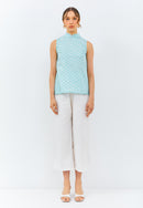 CLOUD Mint Batik Cheongsam Top