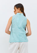 CLOUD Mint Batik Cheongsam Top