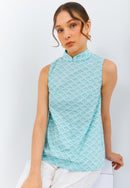 CLOUD Mint Batik Cheongsam Top