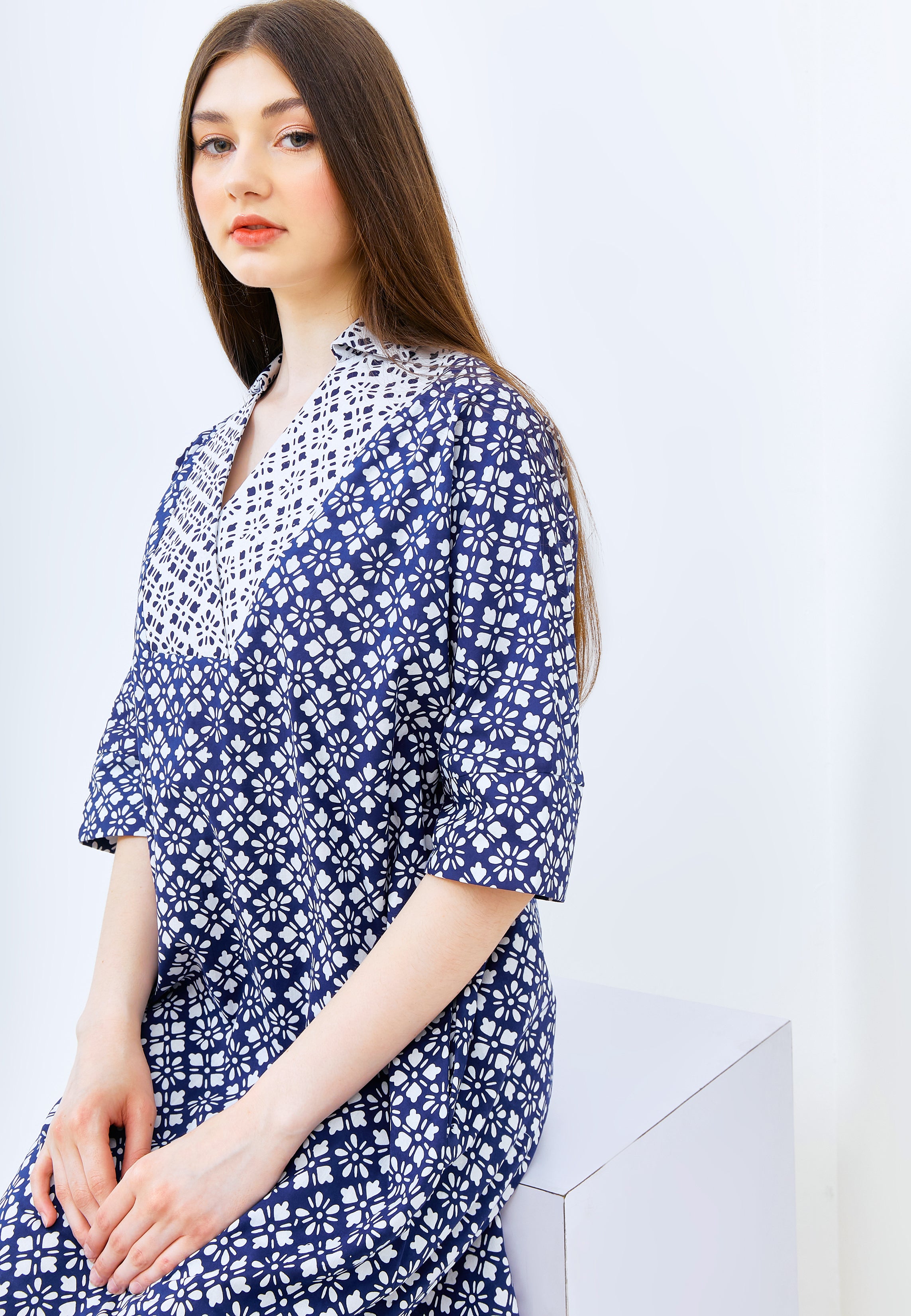 HISHI NAVY Ella Dress